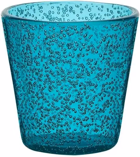 Vaso Shot Memento Synth de IPERBRIKO en color turquesa y azul de metacrilato de 50 ml