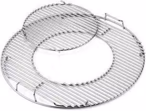 Barbacoa de carbón Weber Kettle de 57 cm en color plata y acero cromado