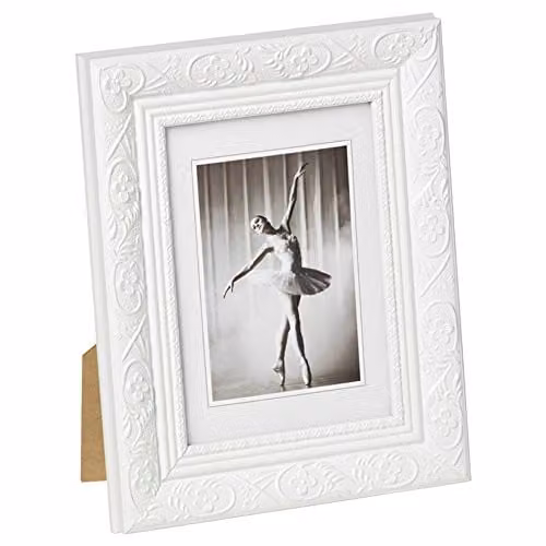 Marco de fotos de madera Walther Design modelo CR040W color blanco, diseño clásico rectangular para colgar, An/P/Al: 30 x 40 cm