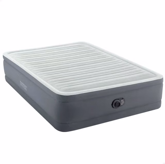 Colchón hinchable doble Intex Premier Queen de color gris An/P/Al: 203 x 152 x 46 cm