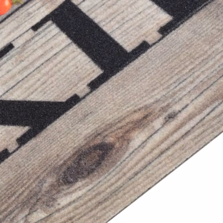 Alfombra de cocina lavable vidaXL Cooking de terciopelo gris, An/P: 45 x 150 cm