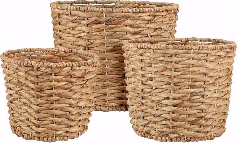 Set de 3 macetas de metal ProGarden para plantas de interior en colores beige y marrón