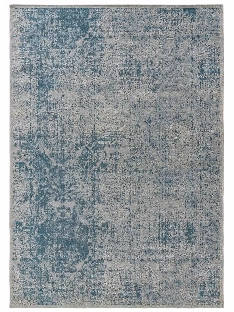 Alfombra de tejido plano Benuta con diseño patchwork vintage en color azul, An/P: 120 x 180 cm