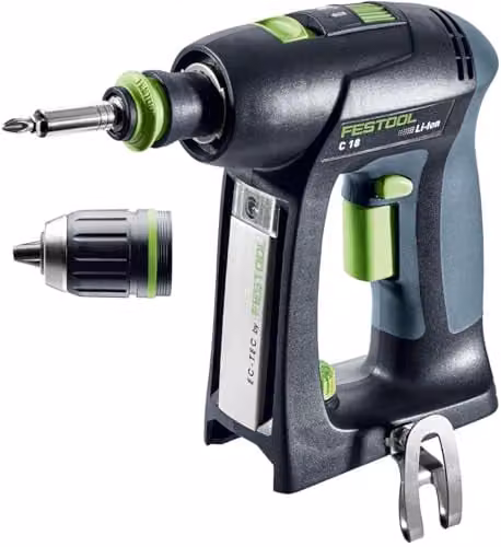 Taladro atornillador a batería Festool C 18-Basic 18 V 45 Nm sin escobillas con Systainer en color azul y negro