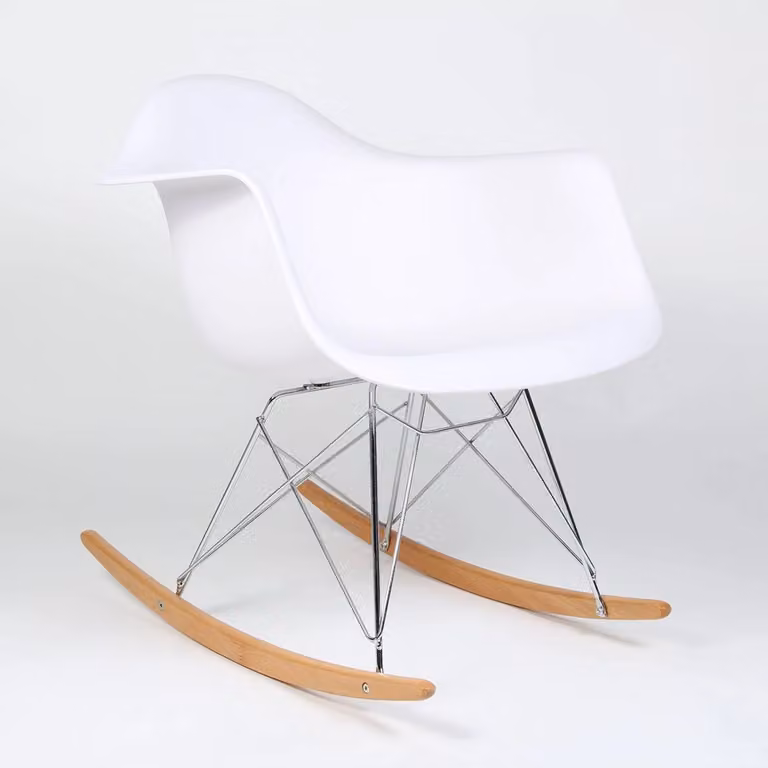 Silla mecedora Tower Duehome con reposabrazos en acabado mate para adultos