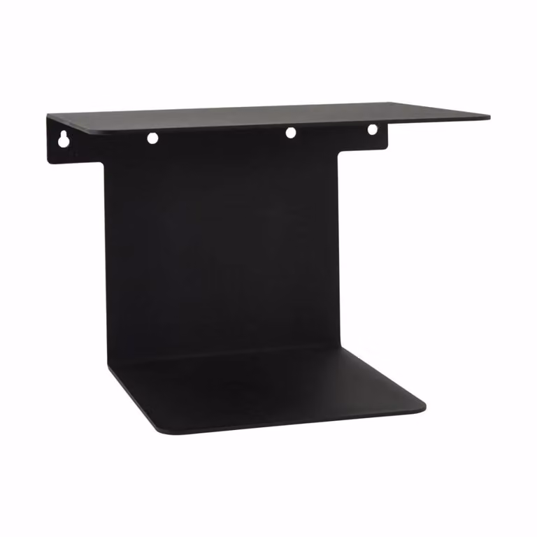 Estantería de pared House Doctor Facebook en metal negro mate An/P/Al: 32 x 25 x 23 cm
