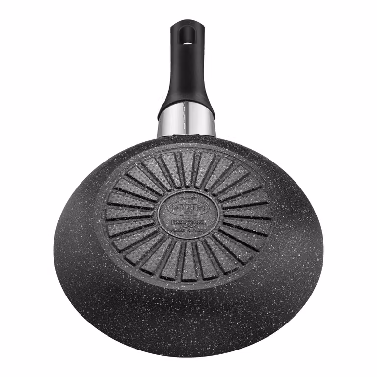 Set de 3 sartenes Ballarini Vipiteno de aluminio con revestimiento cerámico antiadherente en color negro