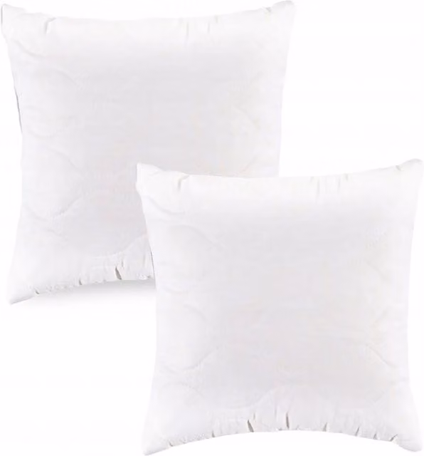 Pack de 2 almohadas antialérgicas Jasiek blancas de fabricación médica, An/An: 40 x 40 cm