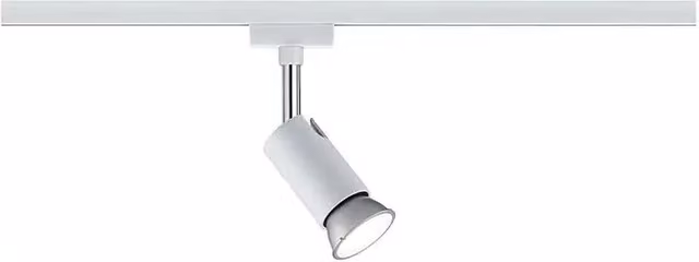 Regleta de carril Paulmann Pure I blanca, conectable y con bombilla reemplazable, Al x An x P: 110 x 58 x 66 mm