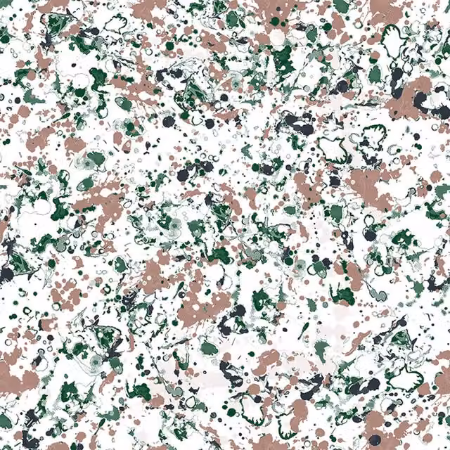 Papel pintado abstracto Coordonne en verde y blanco, lavable y de vinilo no tejido
