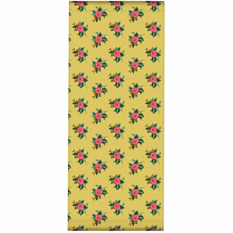 Tela intercambiable para tumbona Vent de Bohème con estampado floral en color amarillo y composición de poliéster