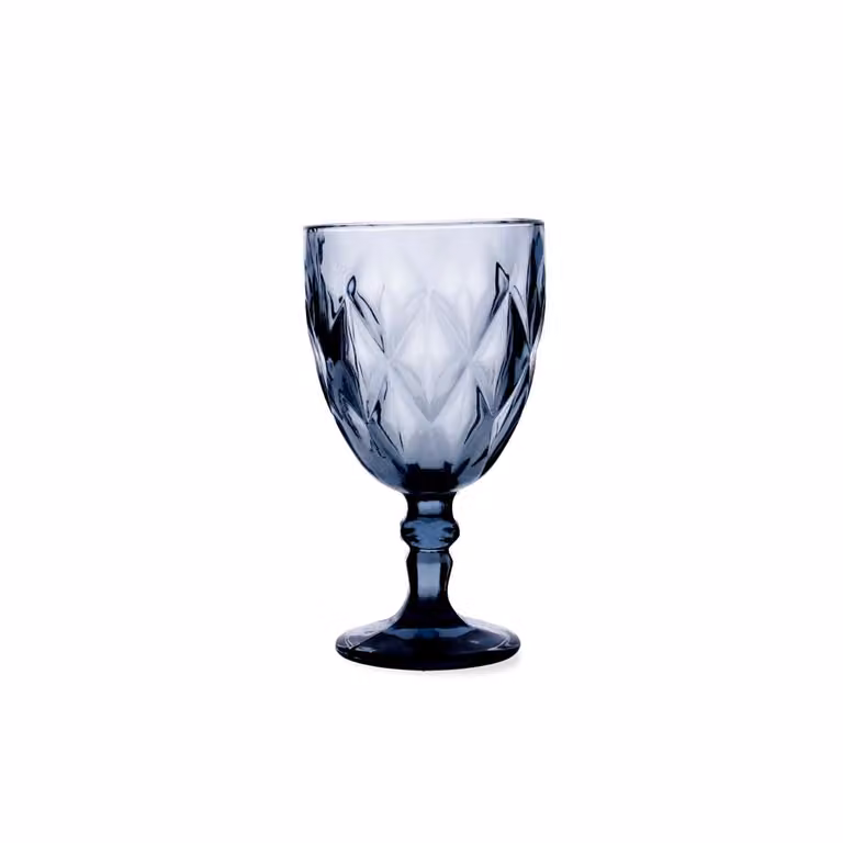 Set de 6 copas de vino Quid Maia en vidrio azul de 34 cl