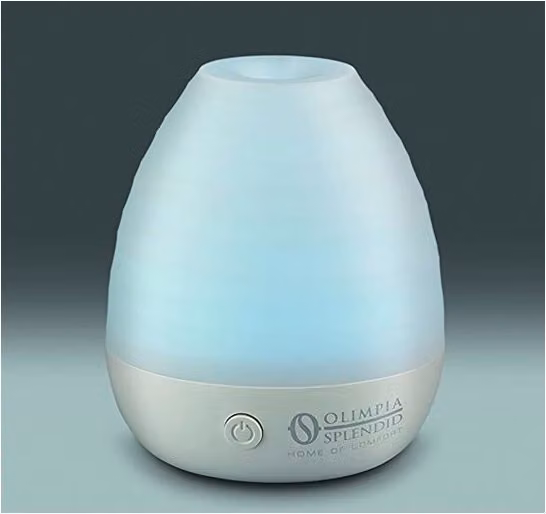 Difusor eléctrico de aromas Olimpia Splendid Aroma Verdeler Led con luz LED y conexión USB en color blanco