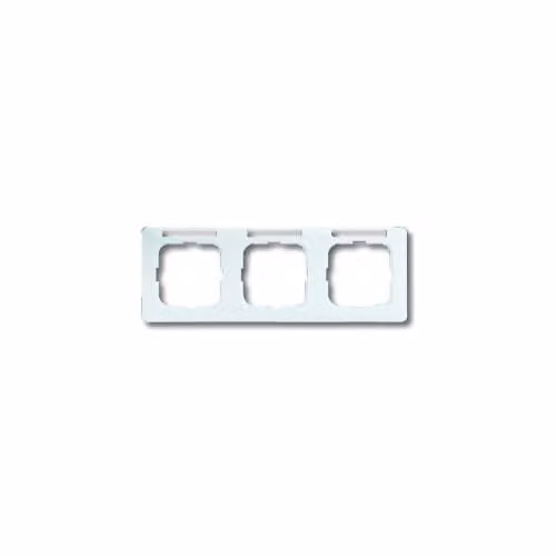 Marco lineal Busch-Jaeger BJ Reflex SI 1733NSKA-214 con campo de texto triple, color blanco alpino, montaje en pared, An/P/Al: 34,2 x 10,0 cm