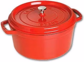 Cacerola Staub La Cocotte de hierro fundido esmaltado, color rojo, Diámetro: 30 cm
