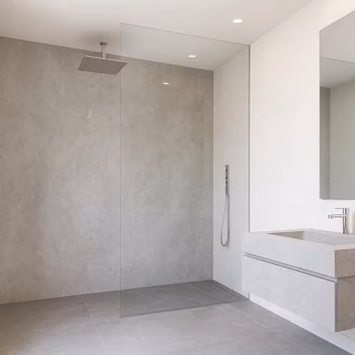 Conjunto de 12 paneles decorativos de pared Bladel neu.haus en PVC con acabado efecto piedra, resistente a la humedad, color Concrete Grey, An/Al: 120 x 60 cm