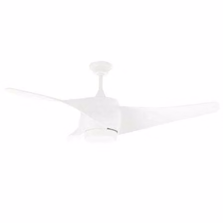 Ventilador de techo Orbegozo CPW 04132 color blanco con temporizador y diámetro de 132 cm