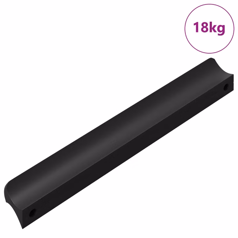 Set de 973 mangos vidaXL en aluminio color negro mate para arco An/P/Al: 10,6 x 7,4 x 1,55 mm