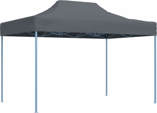 Carpa de fiesta SYFAX en color antracita con tela oxford y estructura de acero, An/P/Al: 280 x 410 x 315 cm