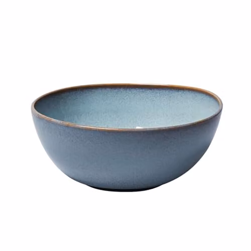 Fuente para servir Villeroy & Boch Lave glacé color azul turquesa An/P/Al: 25,5 x 25,5 x 10,5 cm