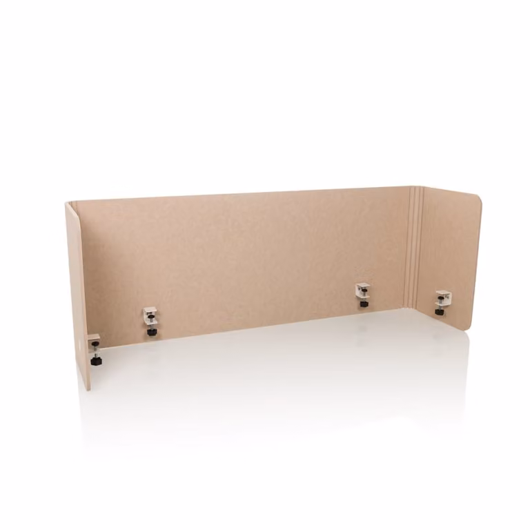 Separador de mesa hjh OFFICE en tela y metal color beige