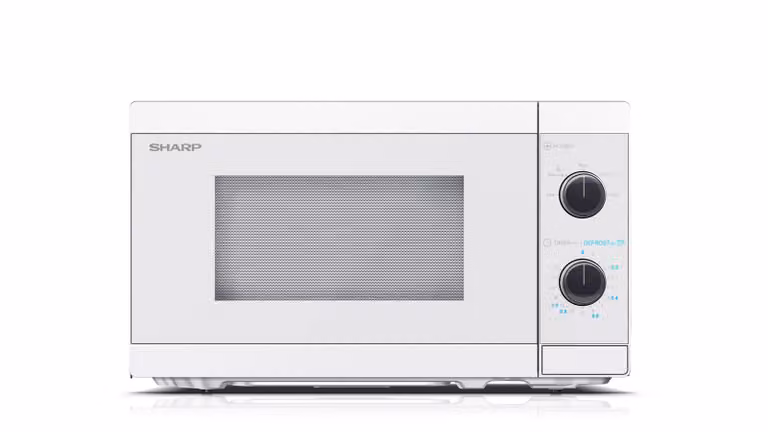 Microondas Sharp YC-MS01E-C de 20 litros, 800 W, color blanco