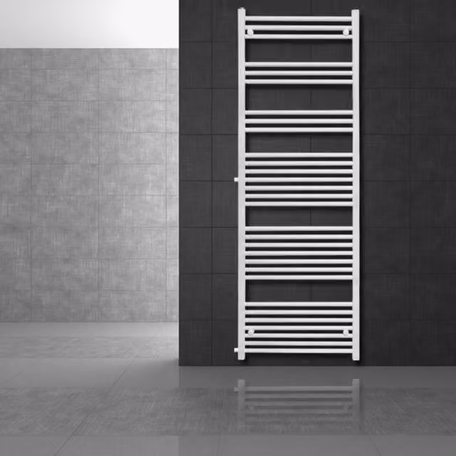 Radiador Toallero Sahara Ecd Germany Blanco con Conexión Lateral An/P/Al: 60 cm x 60 cm x 180 cm