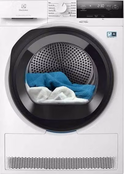 Secadora de carga frontal Electrolux Ew7dx385ap en color blanco y gris con capacidad de 8 kg