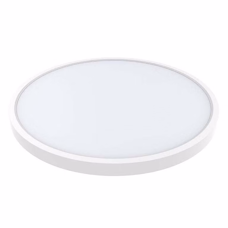 Plafón LED Moon Kramfor de 36W en color blanco con luz blanco cálido y diseño redondo de Ø 40 cm