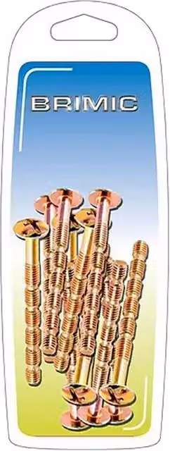 Tornillo multicorte Brimic de acero galvanizado, Ø 4 mm x L 45 mm, pack de 12 unidades