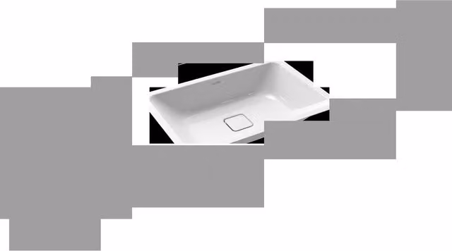 Lavabo bajo encimera Kaldewei Cono en acero esmaltado blanco An/P: 56,9 x 38,2 cm
