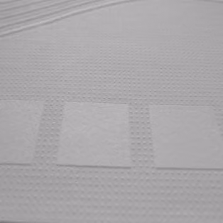 Papel pintado vinílico no tejido Patente 1846 Soubassem Decorama en gris y blanco, resistente al fuego y pintable