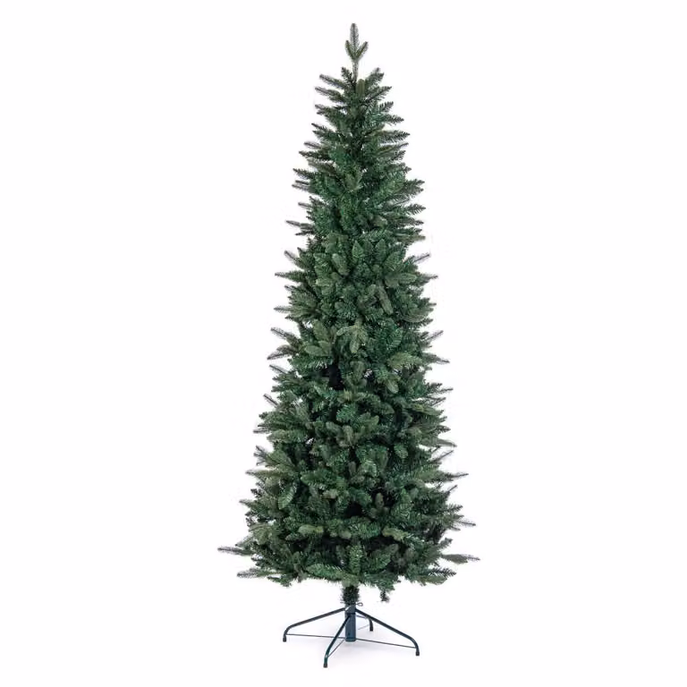 Árbol de Navidad Delgado Konte.Design Verde Altura: 210 cm, Diámetro: 86 cm