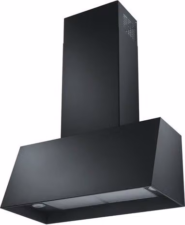 Campana decorativa de pared Franke Trendline Plus- BK en color negro y acabado metálico con 3 velocidades