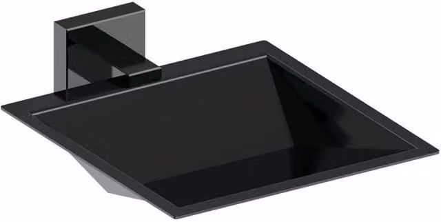 Jabonera de pared Niza Beltrán en metal negro