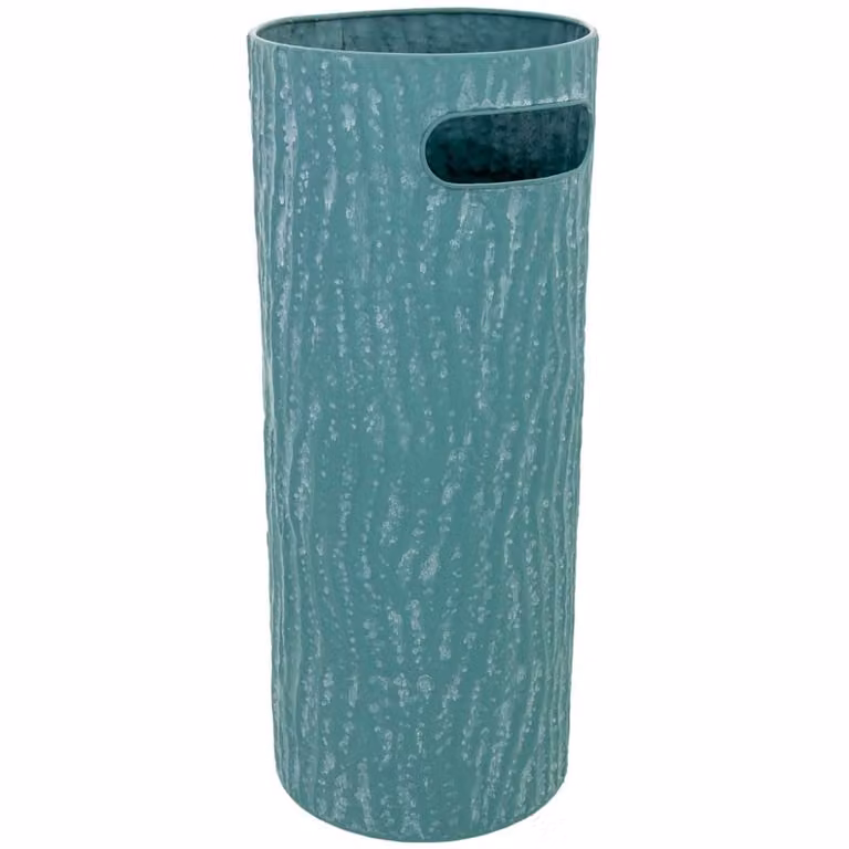 Paragüero de metal Wanderlust deco en color azul petrolio, An/P/Al: 20.5 x 20.5 x 50 cm