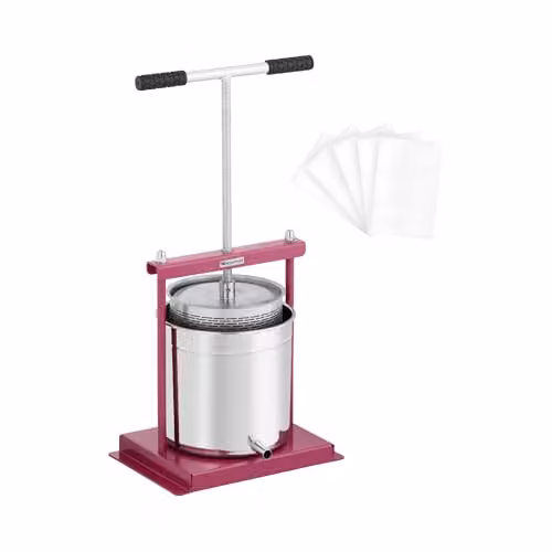 Prensa para cítricos Royal Catering de acero inoxidable y metal en color rojo con forma redonda