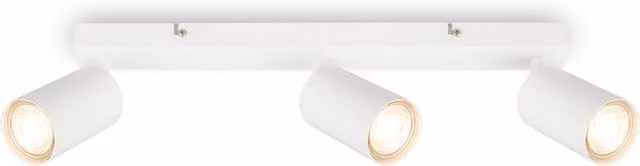 Spot LED Briloner blanco con interruptor de encendido/apagado, montaje en superficie, An/P/Al: 44 x 5,5 x 15,5 cm