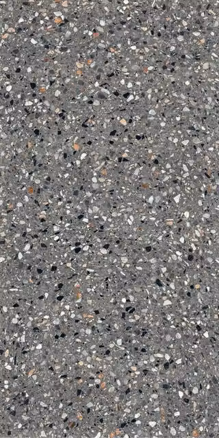 Gres porcelánico SO-TILES efecto piedra terrazzo gris mate An/P: 60 x 120 cm