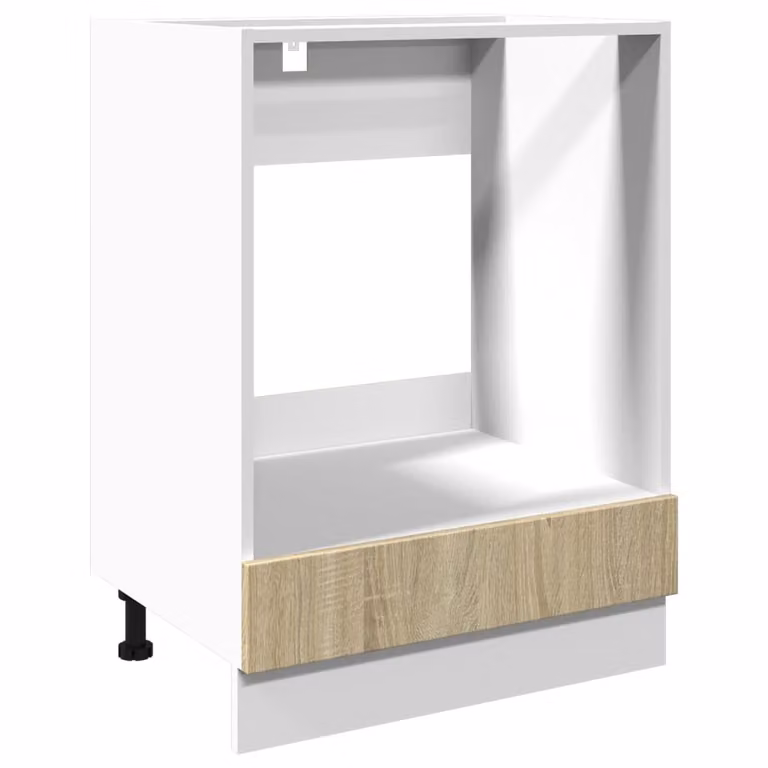 Armario para horno Syfax de madera contrachapada color roble An/P/Al: 60 x 46 x 81,5 cm