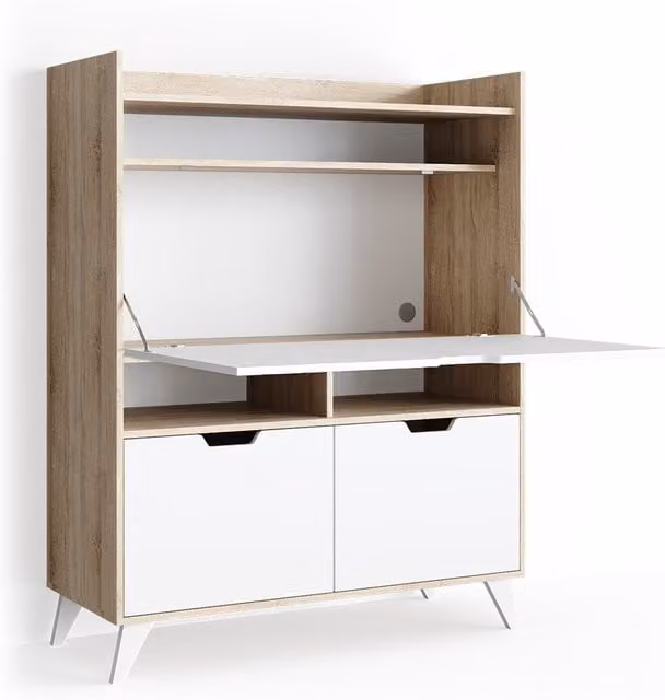 Escritorio secretario Vicco Berdi en color sonoma An/P/Al: 110 x 45 x 76 cm