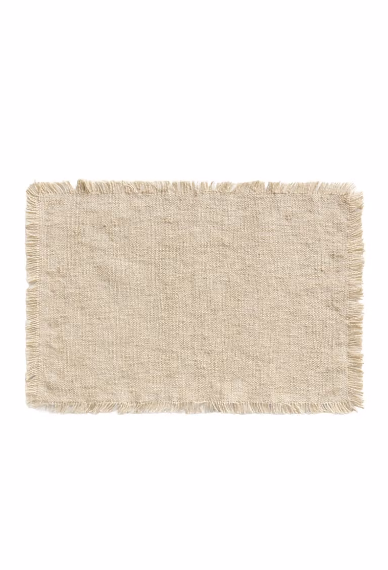 Fundas de lino Calma House color beige para adultos An/An/Al: 35 x 50 cm