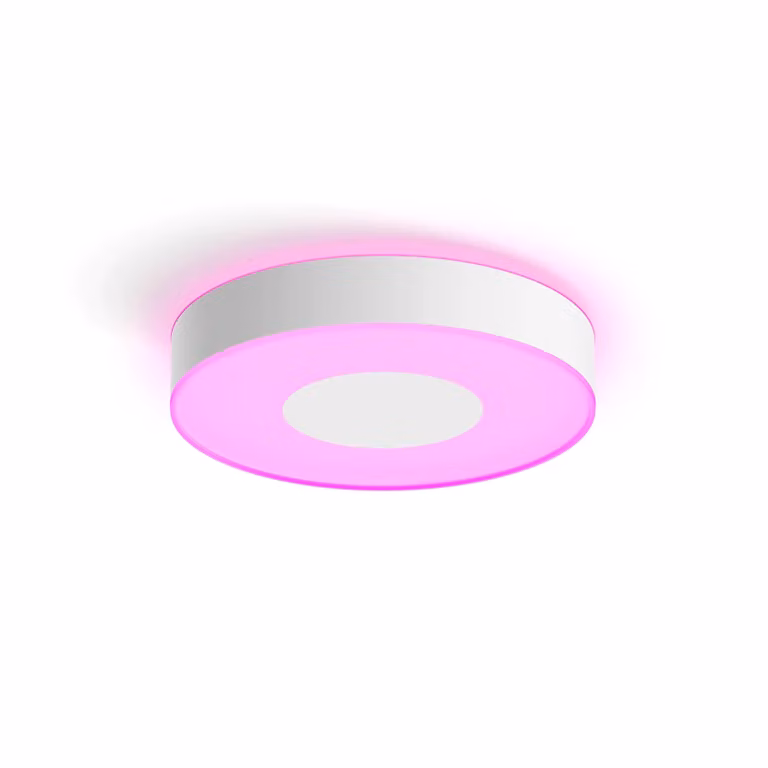 Plafón de techo LED Philips Hue White & Color Ambiance Infuse, redondo, blanco, con Bluetooth y regulable