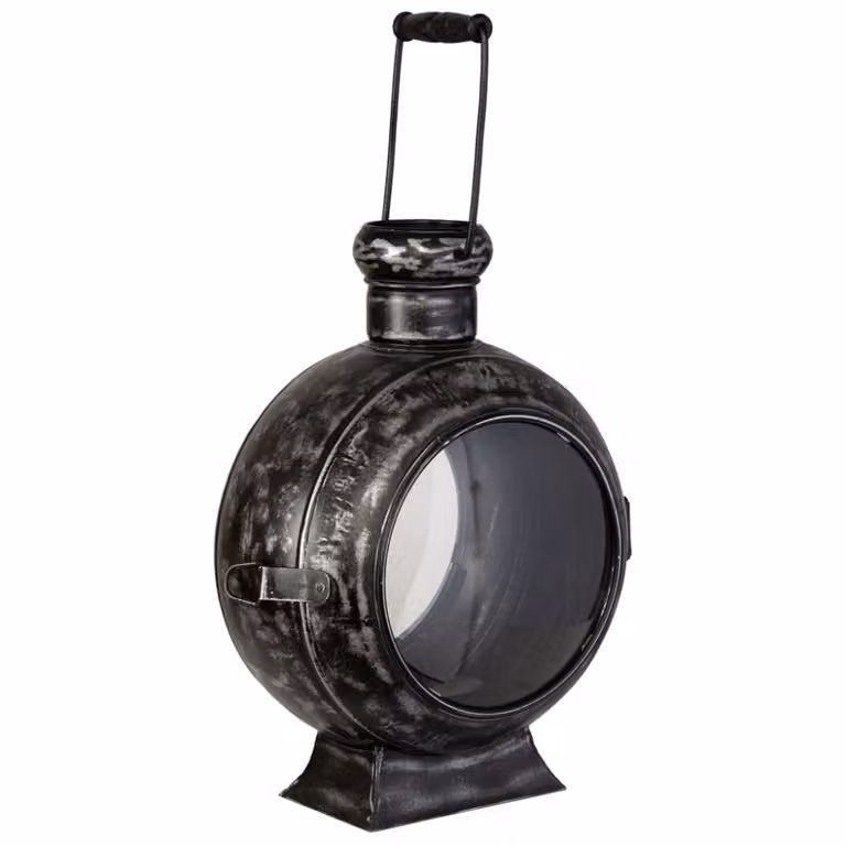Candelabro de metal negro Wanderlust deco para mesa An/P/Al: 21 x 29 x 40 cm