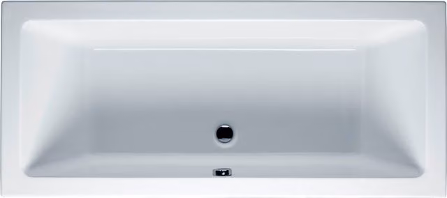 Bañera rectangular empotrada de 2 plazas Riho en color blanco de acrílico