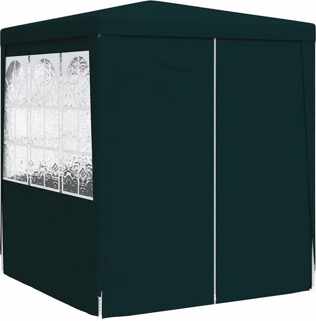 Carpa profesional para fiestas SYFAX con paredes verdes y ventanas, An/P/Al: 2,5 x 2,5 x 2,4 m