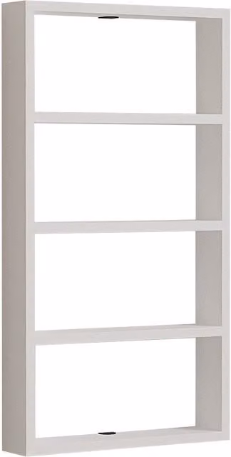 Estantería de pared de madera HANAH HOME blanca An/P/Al: 43 x 9 x 80 cm