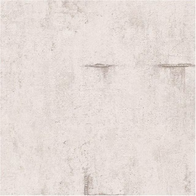 Papel Pintado Vinílico e-Delux GmbH con Efecto Concreto y Acentos Metálicos, Diseño Abstracto Industrial, Gris, Plata y Blanco, An: 53 cm, Al: 10 m