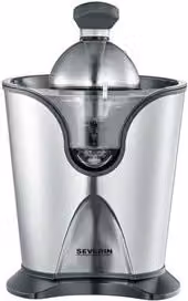 Exprimidor de cítricos Severin CP 3544 de 160 W con capacidad de 400 ml en acero inoxidable y color negro y plata