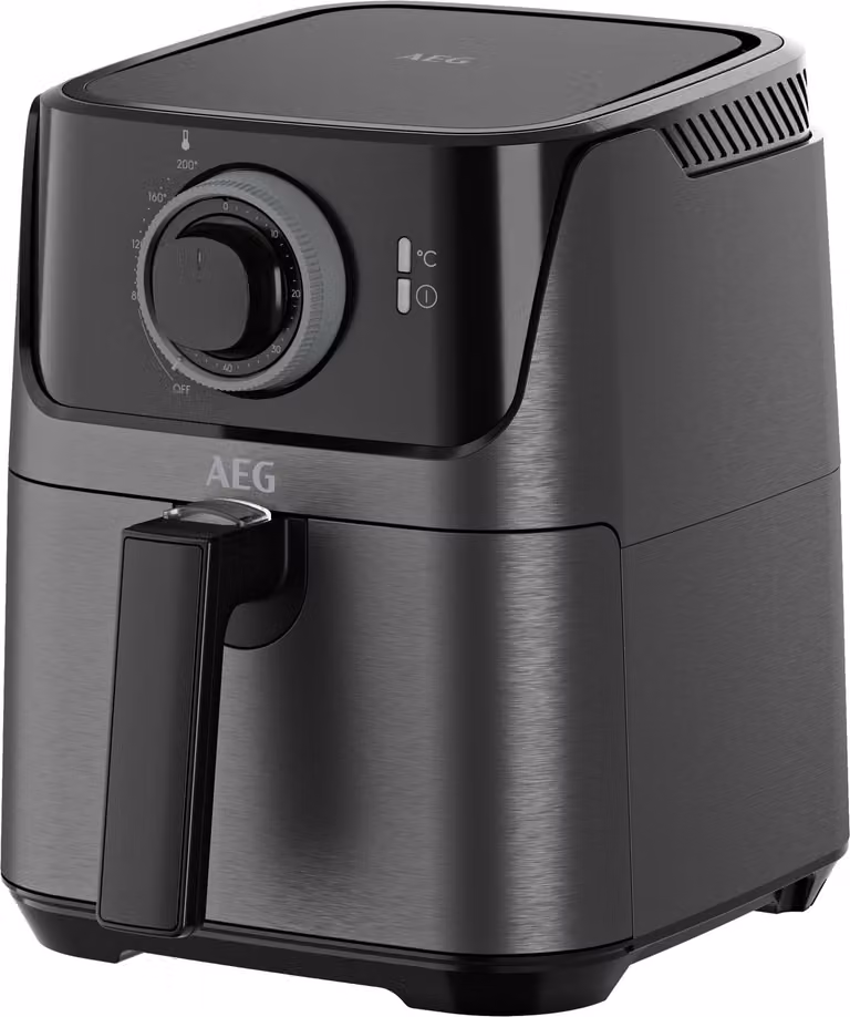 Freidora de aire AEG Deli 5 AF5-1-4GB de 2,5 litros en color gris y negro